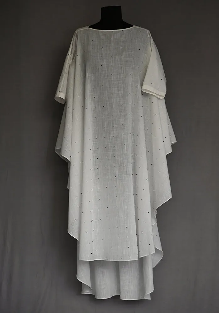Amrich  Tunic Hand Beaded Asymmetric Textured