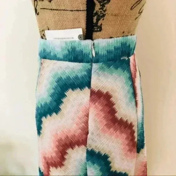 Anthropologie Maeve Maria Chevron Sweater Skirt Size XS