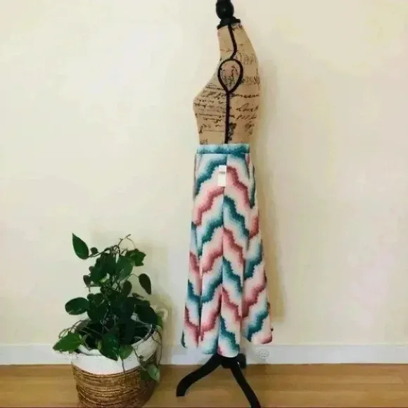 Anthropologie Maeve Maria Chevron Sweater Skirt Size XS