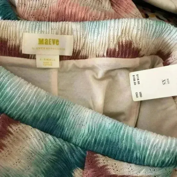 Anthropologie Maeve Maria Chevron Sweater Skirt Size XS