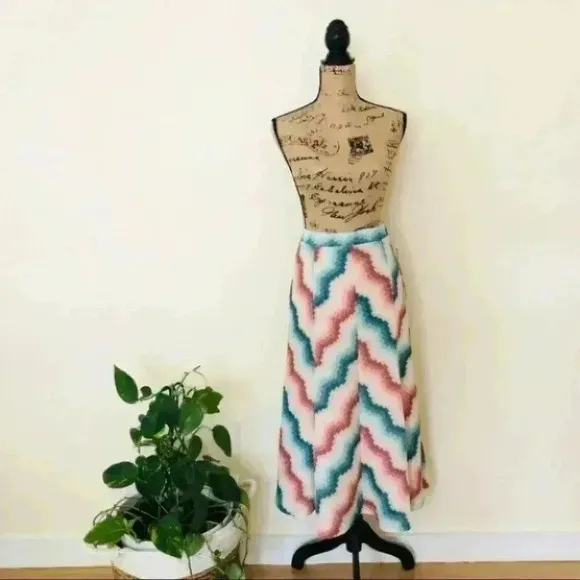 Anthropologie Maeve Maria Chevron Sweater Skirt Size XS