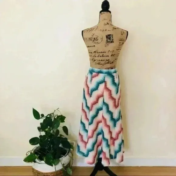 Anthropologie Maeve Maria Chevron Sweater Skirt Size XS