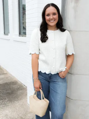 Arden Scalloped Top