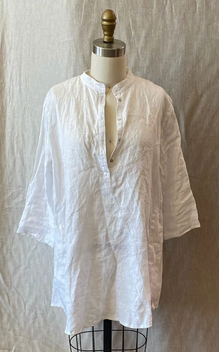 Atelier Tunic in Moon Linen