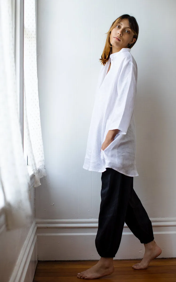 Atelier Tunic in Moon Linen