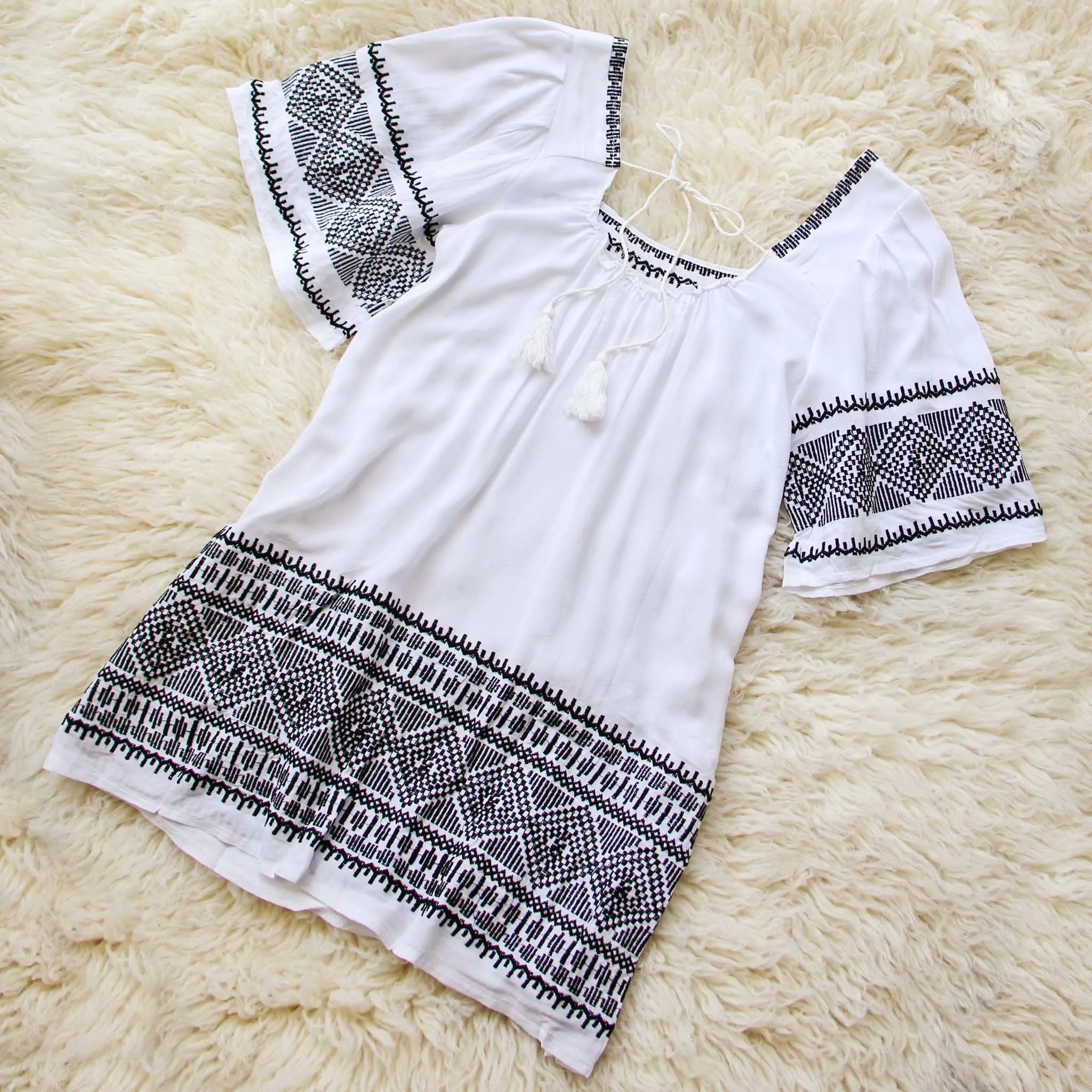 Austin Embroidered Tunic Dress