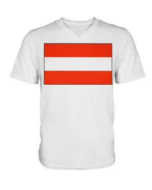 Austria Flag  V-Neck T-Shirt