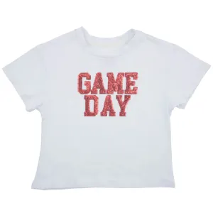 Azarhia Game Day Boxy Sequin Tee - Red