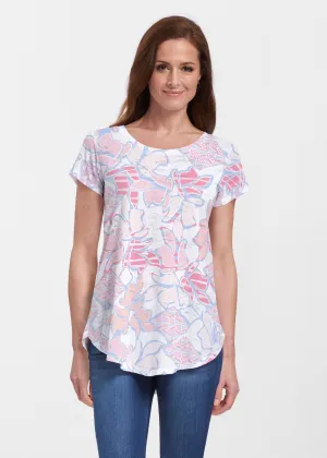 Aztek Sail Peri (8116) ~ Short Sleeve Scoop Neck Flowy Tunic
