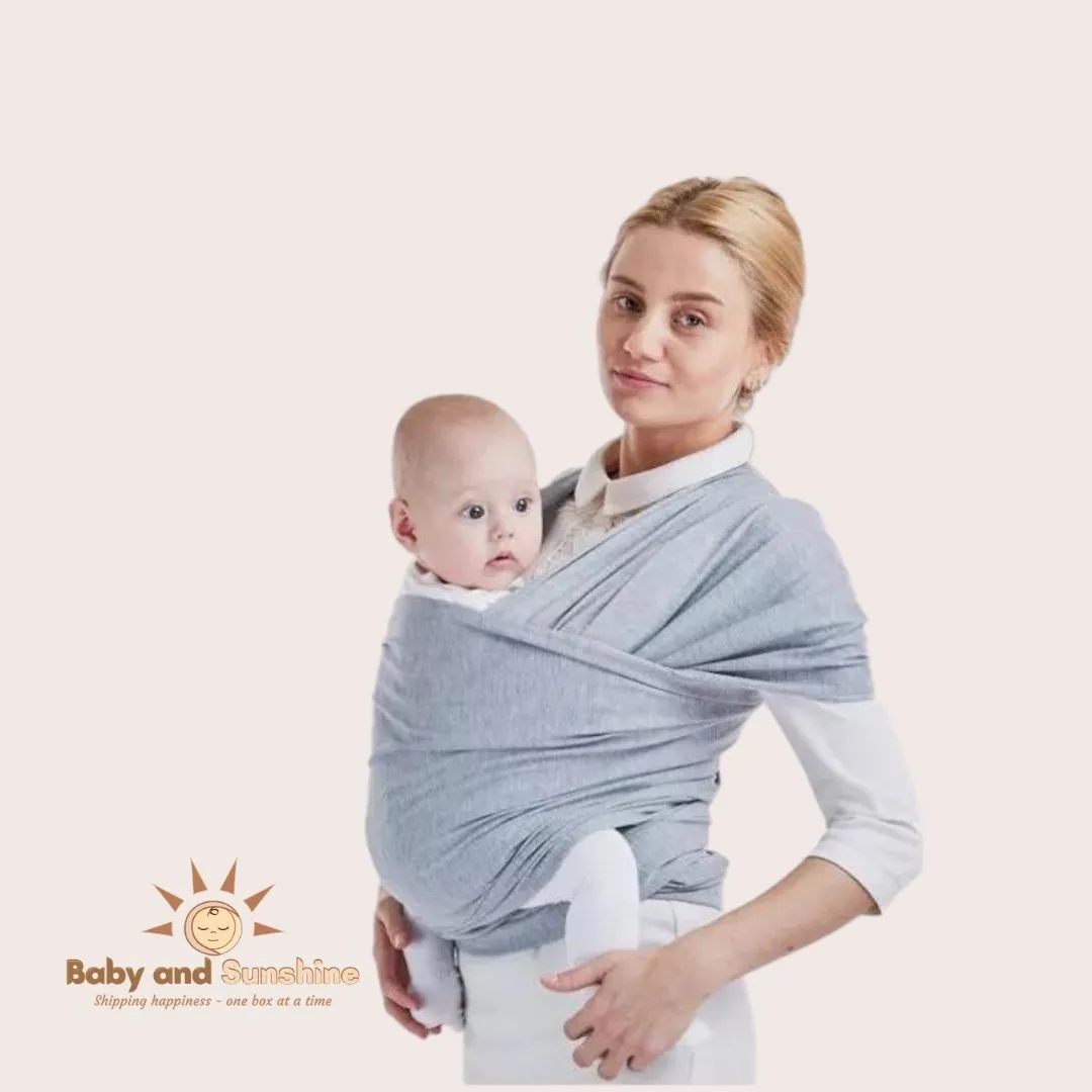 Baby Wrap Baby Carrier / Baby wearing wrap / Gray