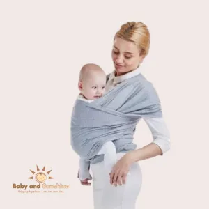 Baby Wrap Baby Carrier / Baby wearing wrap / Gray