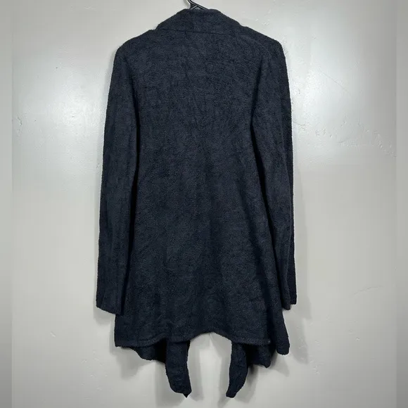 Barefoot Dreams CozyChic Lite Island Wrap Cardigan in Black - Small / Medium