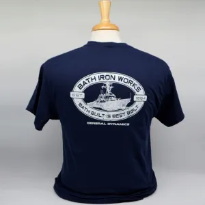 Bath Iron Works "Bath Built is Best Built" T-Shirt