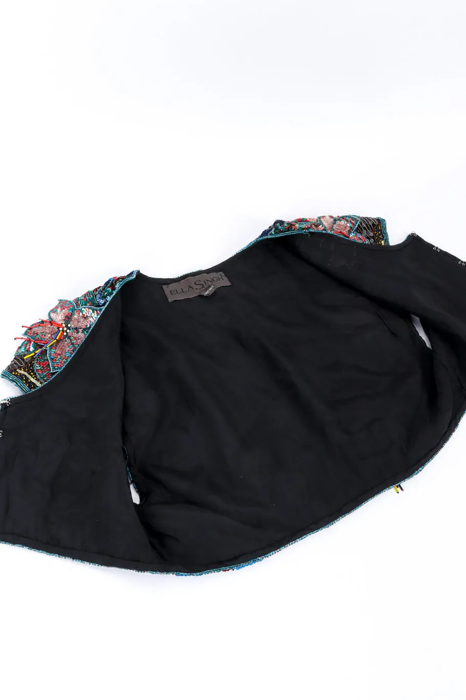 Beaded Sequin Cropped Top