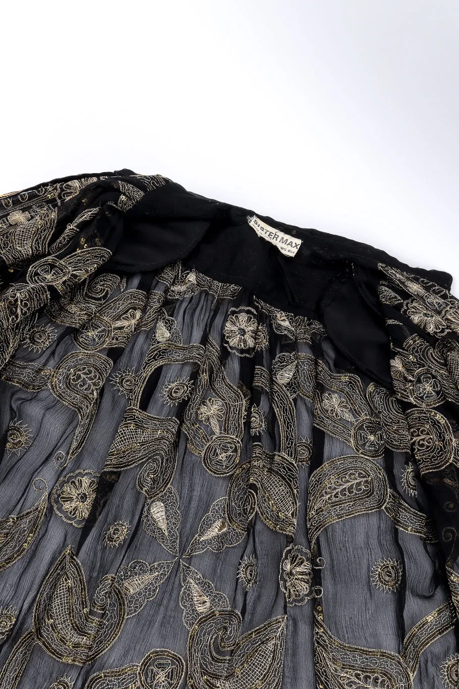 Beaded Sequin Silk Duster
