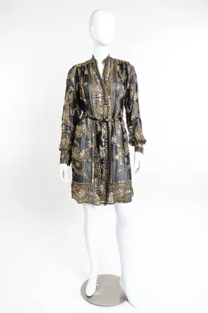 Beaded Sequin Silk Duster