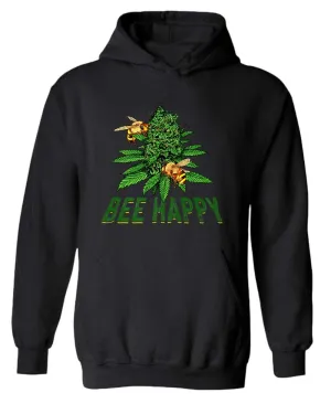 Bee happy bud hoodies