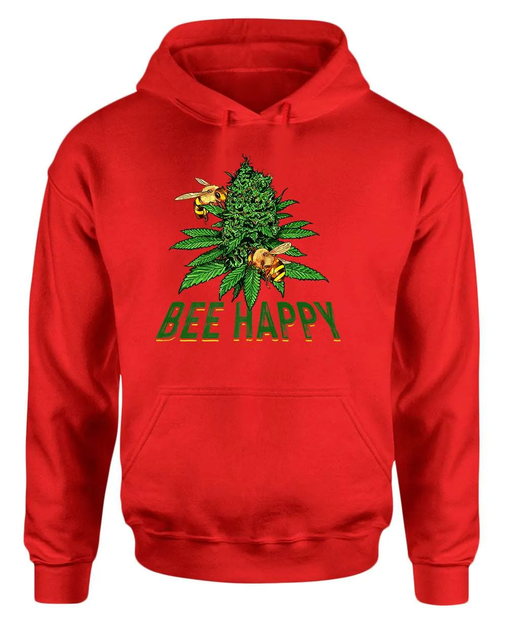 Bee happy bud hoodies