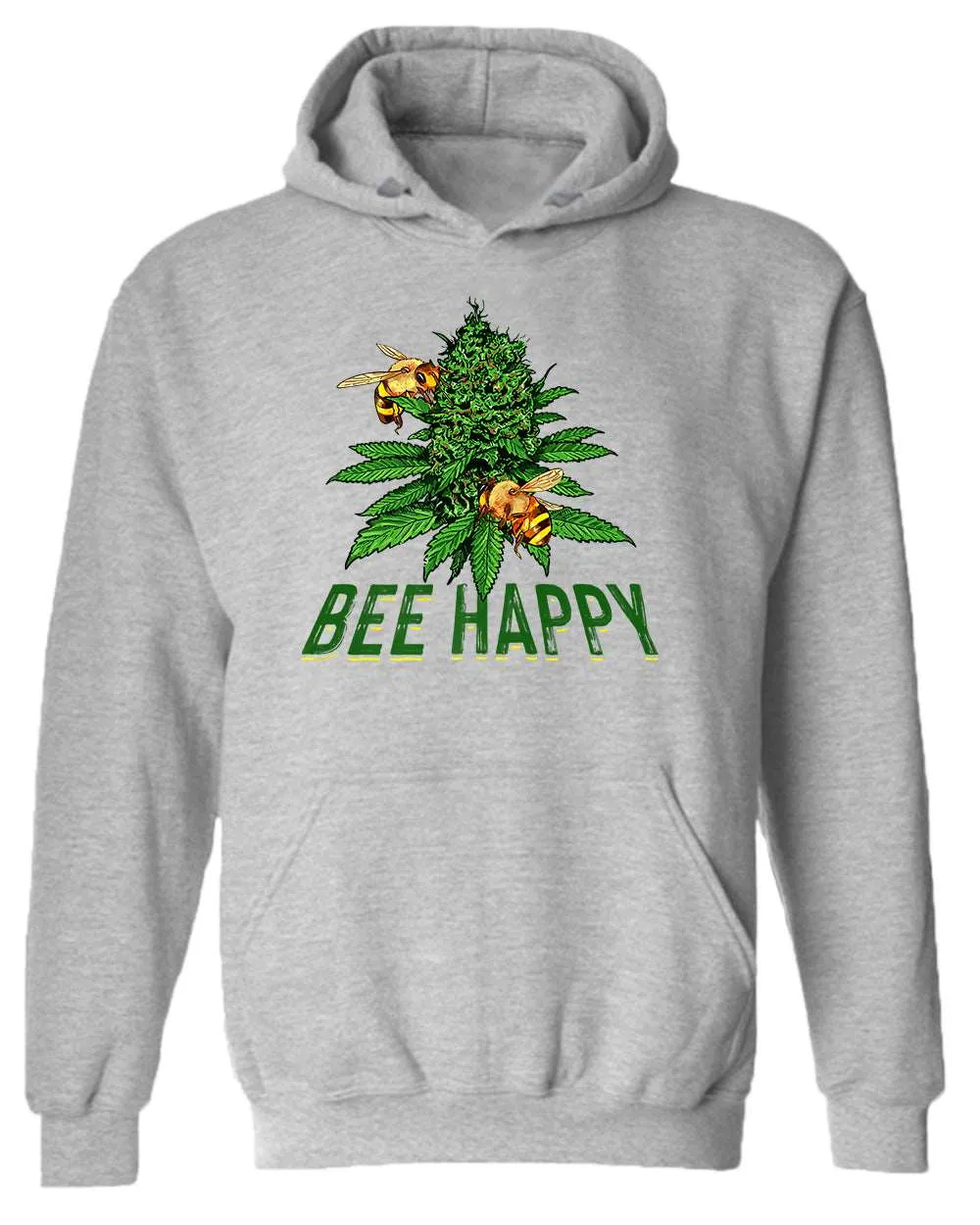 Bee happy bud hoodies