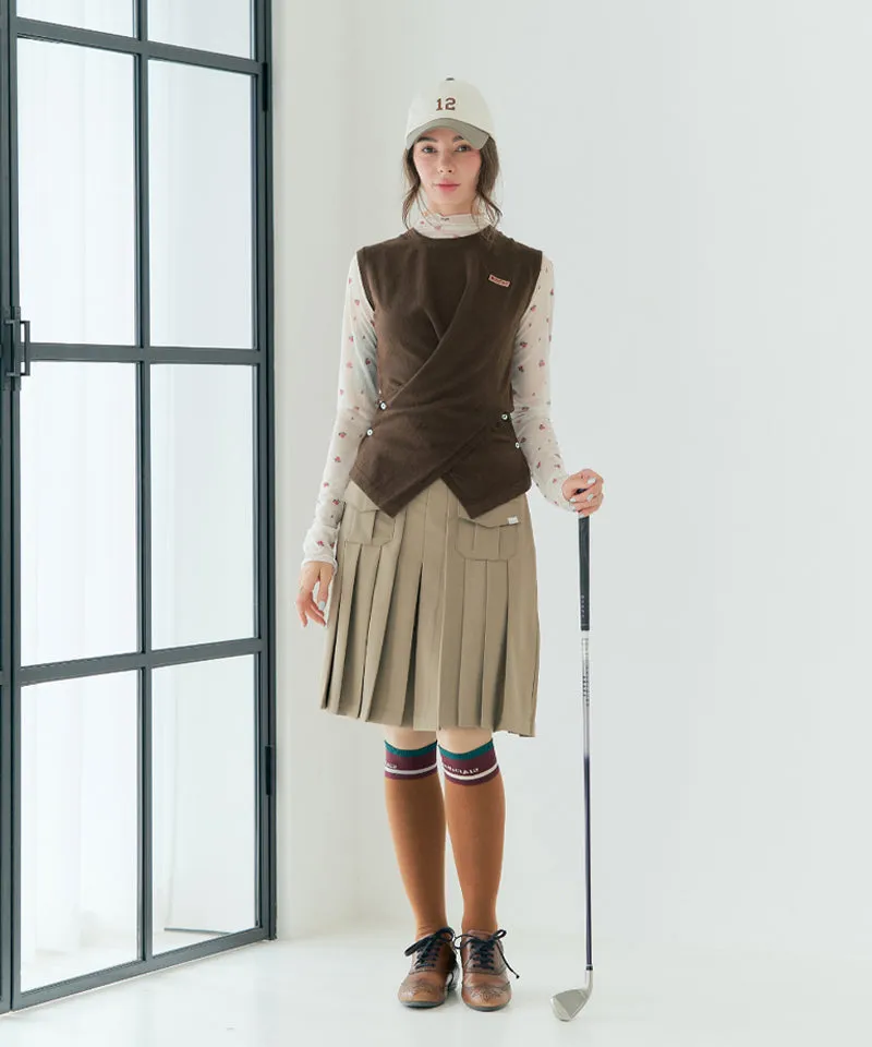 BENECIA 12 Button Vest - Brown