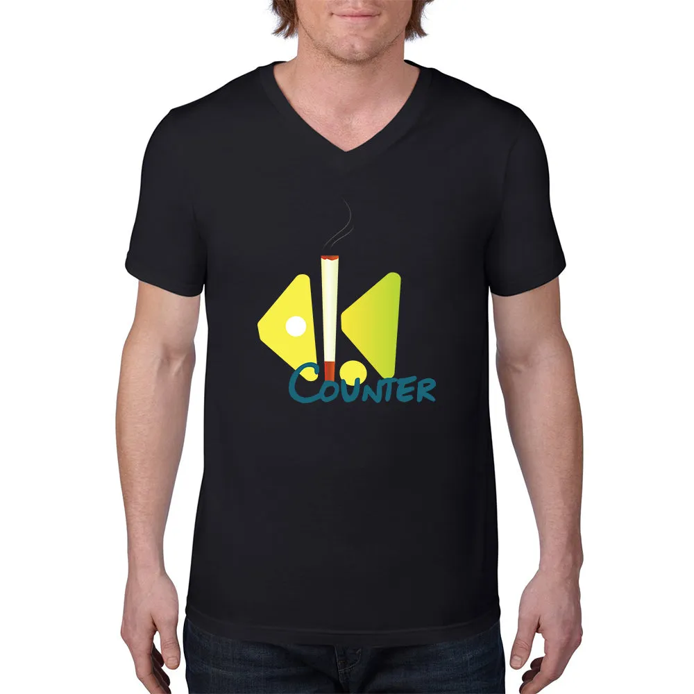 Bengali Lightweight Fashion V-Neck T-Shirt - Bar Counter
