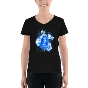 Bengali Lightweight V-Neck T-Shirt - Om Namah Shivay-03