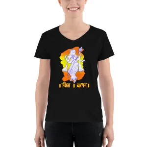 Bengali Lightweight V-Neck T-Shirt - Vidya Roopeno