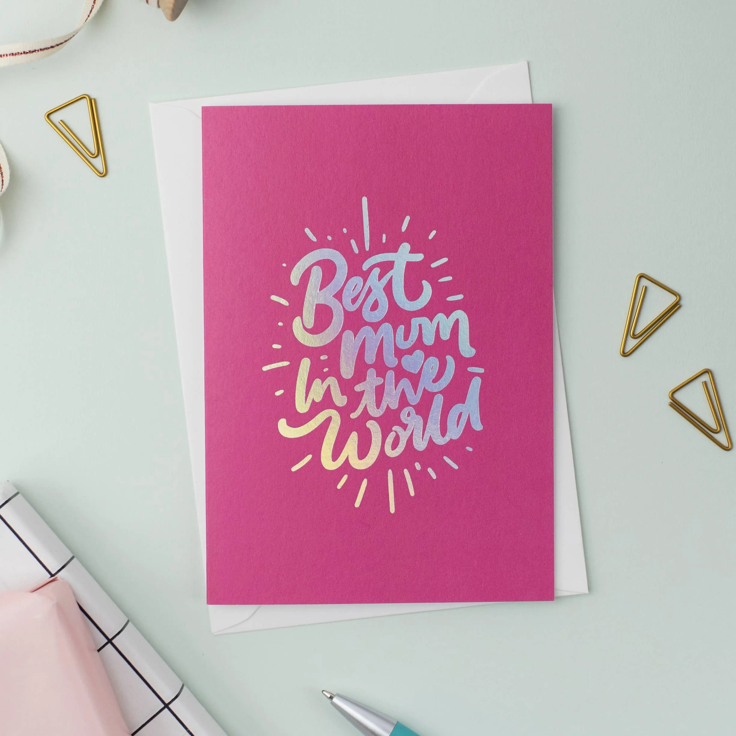 Best Mum in the World | Mother's Day Card | Greeting | Gift