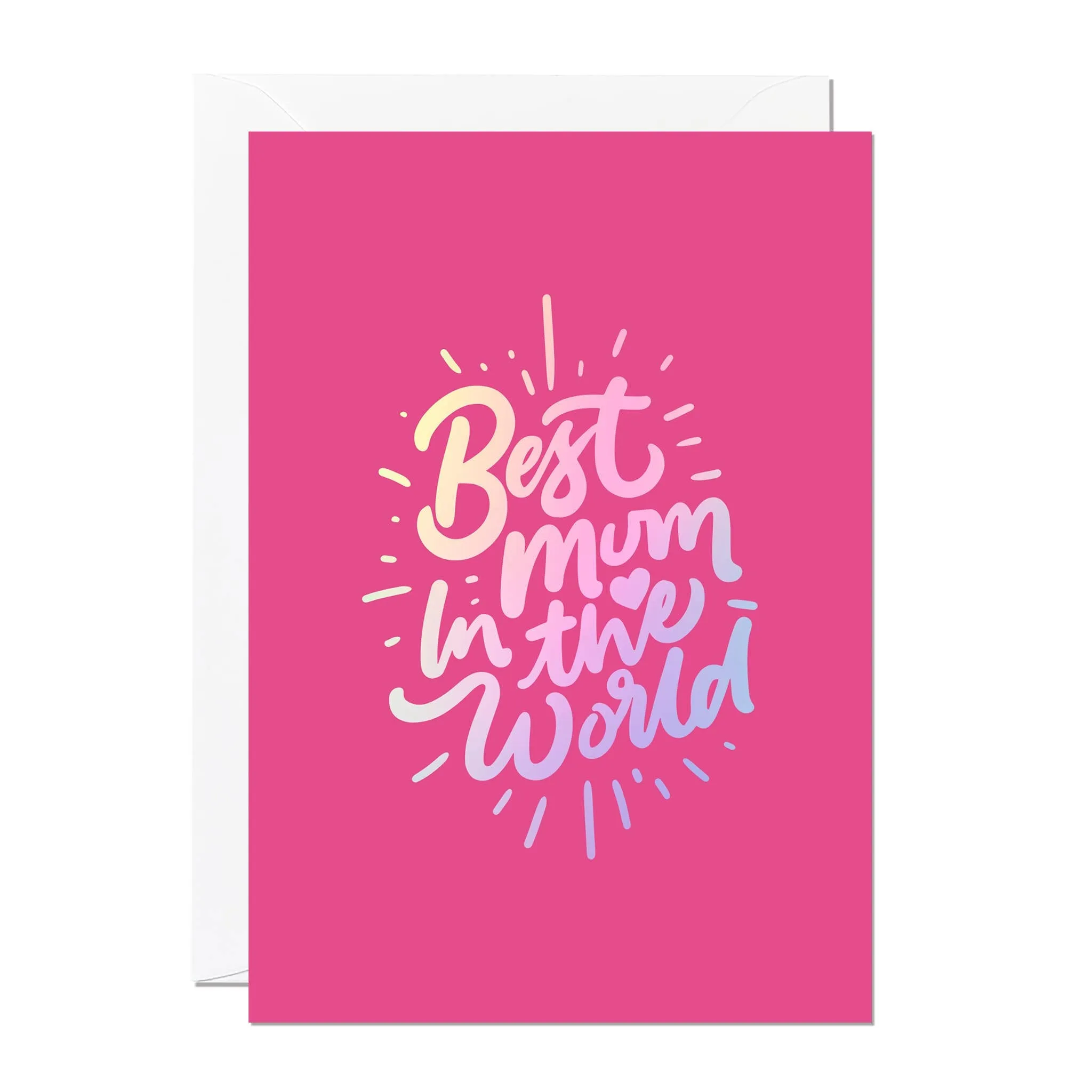 Best Mum in the World | Mother's Day Card | Greeting | Gift