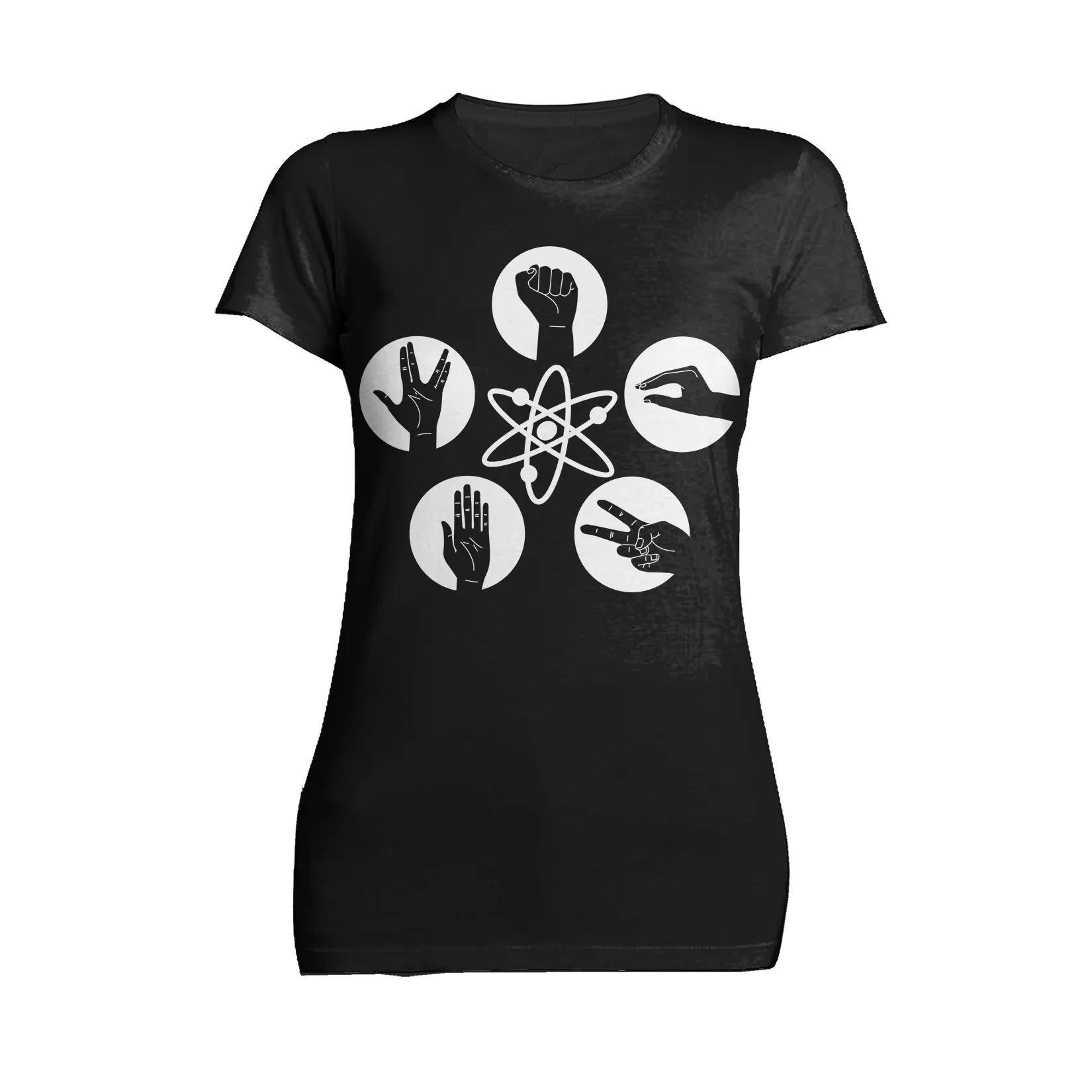 Big Bang Theory  Logo Rock Lizard Spock Official Women's T-shirt