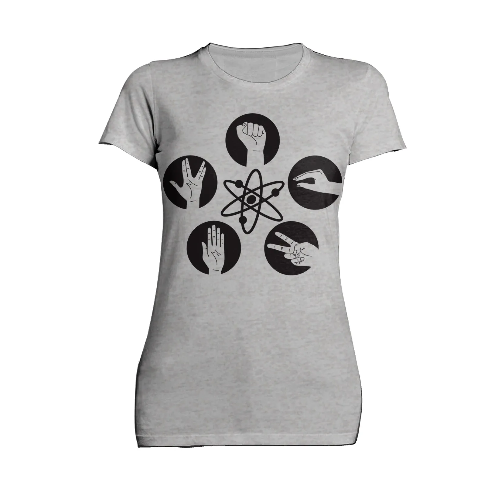 Big Bang Theory  Logo Rock Lizard Spock Official Women's T-shirt