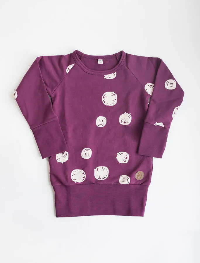 Blaa Vilnius College Tunic - Purple Dot