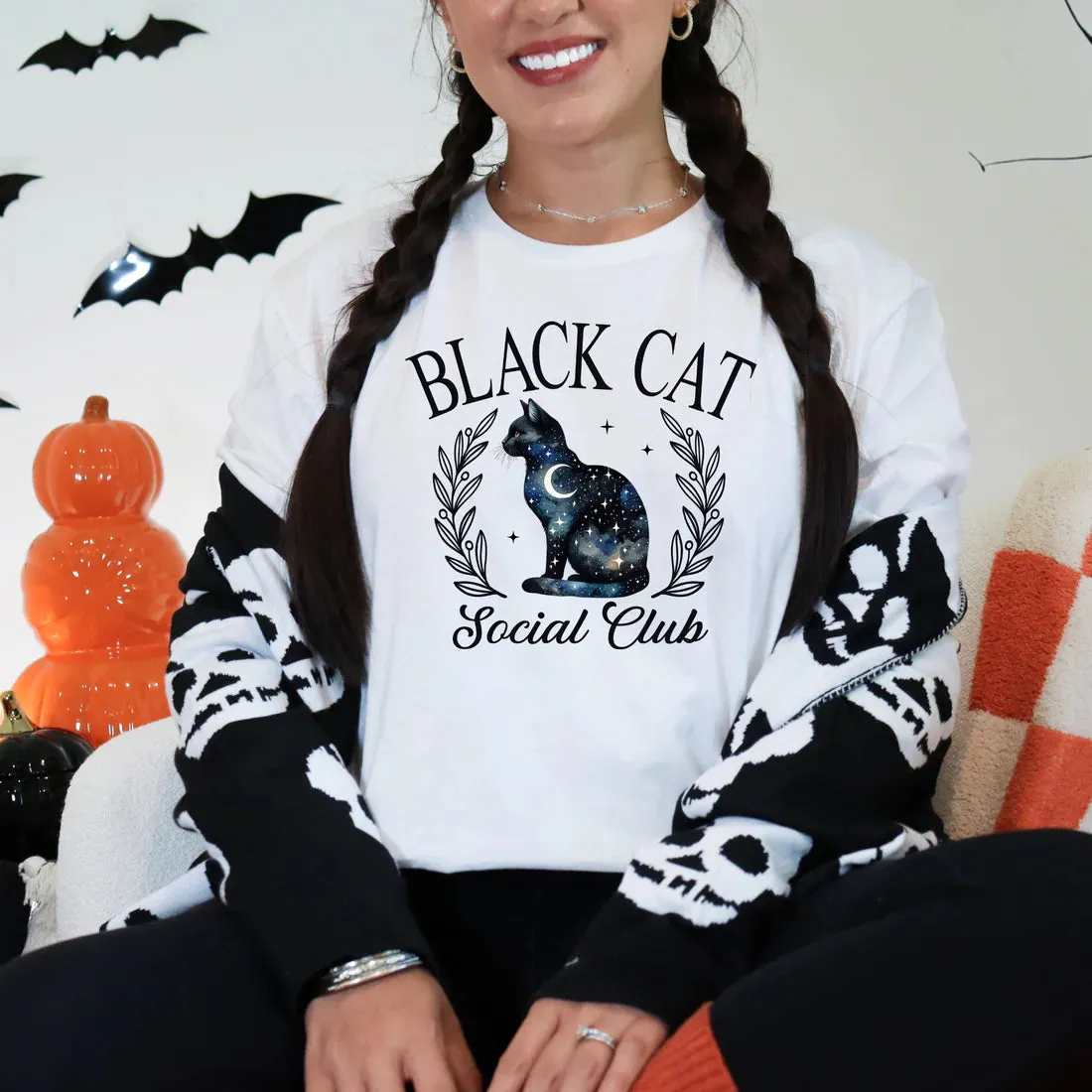 Black Cat Social Club Graphic Tee