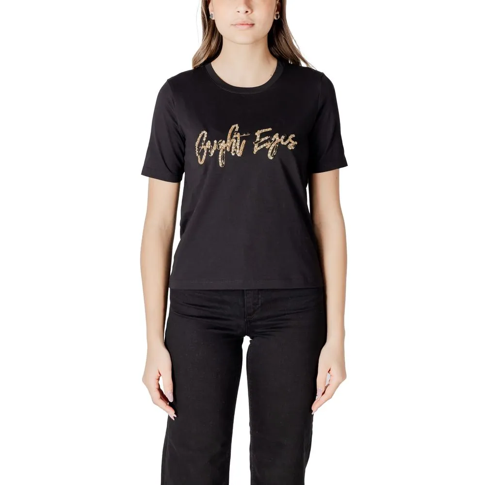 Black Cotton Tops & T-Shirt
