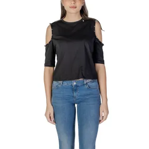 Black Cotton Tops & T-Shirt