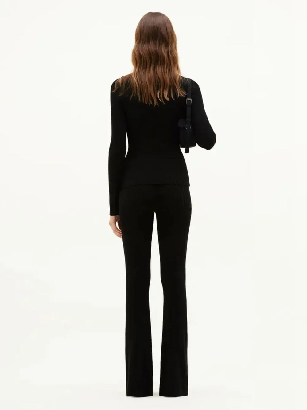 Black ReEdition Rib Knit Mockneck Sweater