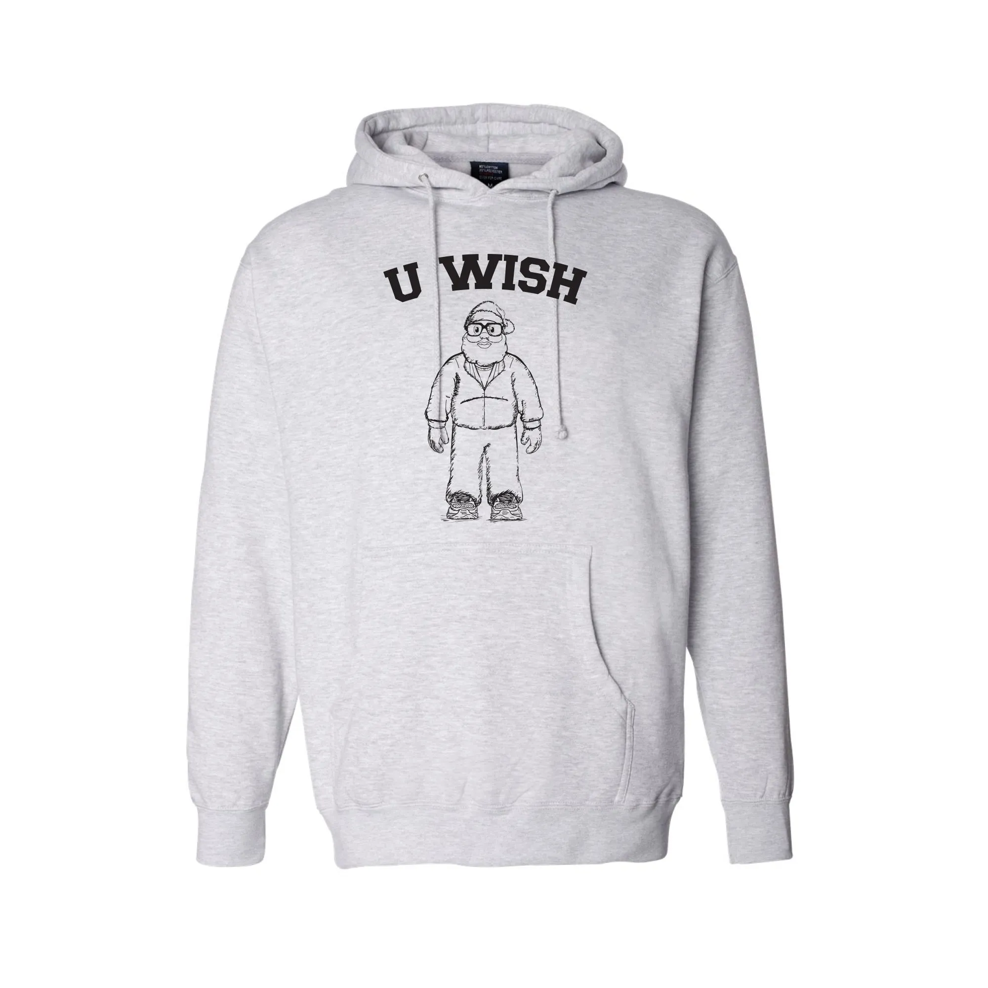 Black Santa Sketch Hoodie