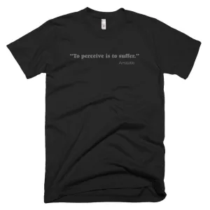 Bleak "Aristotle" Quote Unisex Tee in Gray