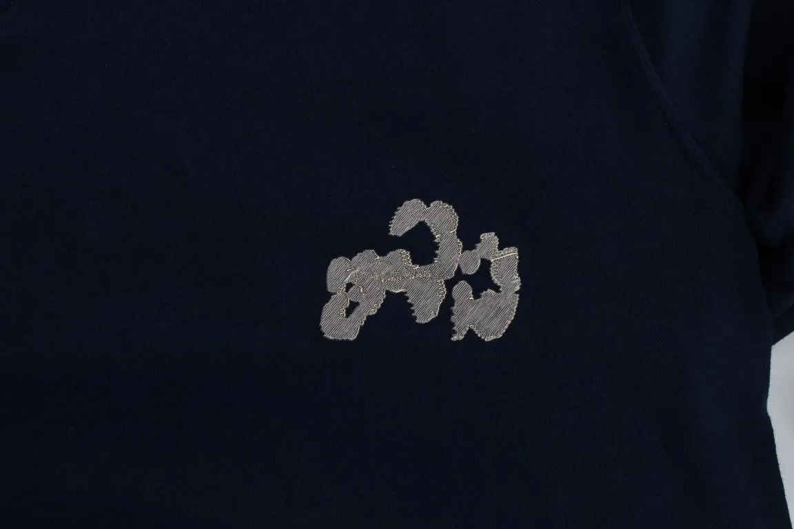 Blue Cotton Stretch T-Shirt