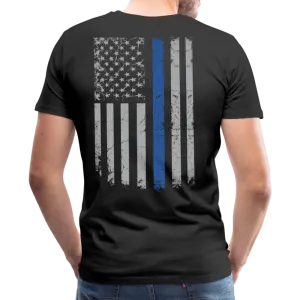 Blue Line Flag Men's Premium T-Shirt