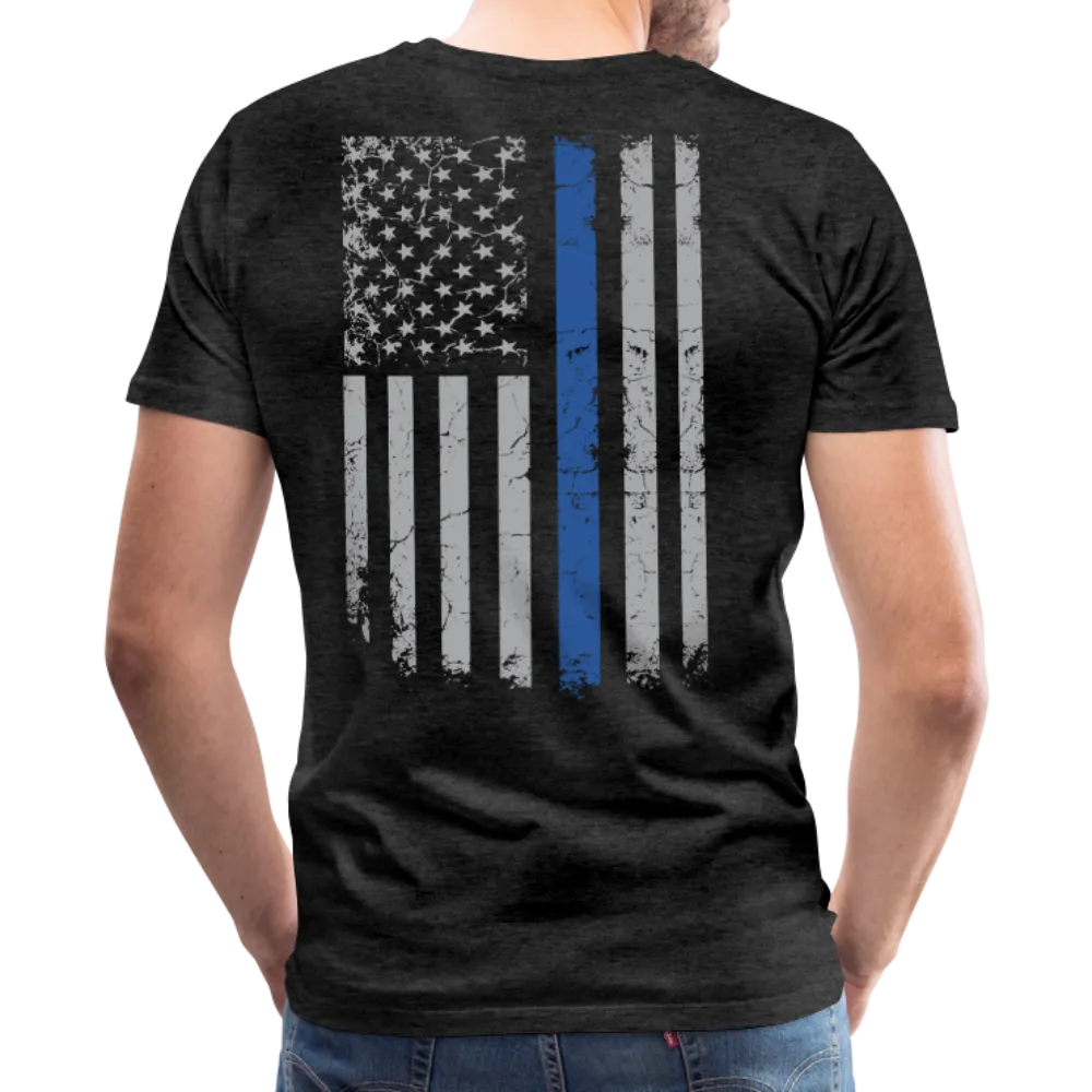 Blue Line Flag Men's Premium T-Shirt