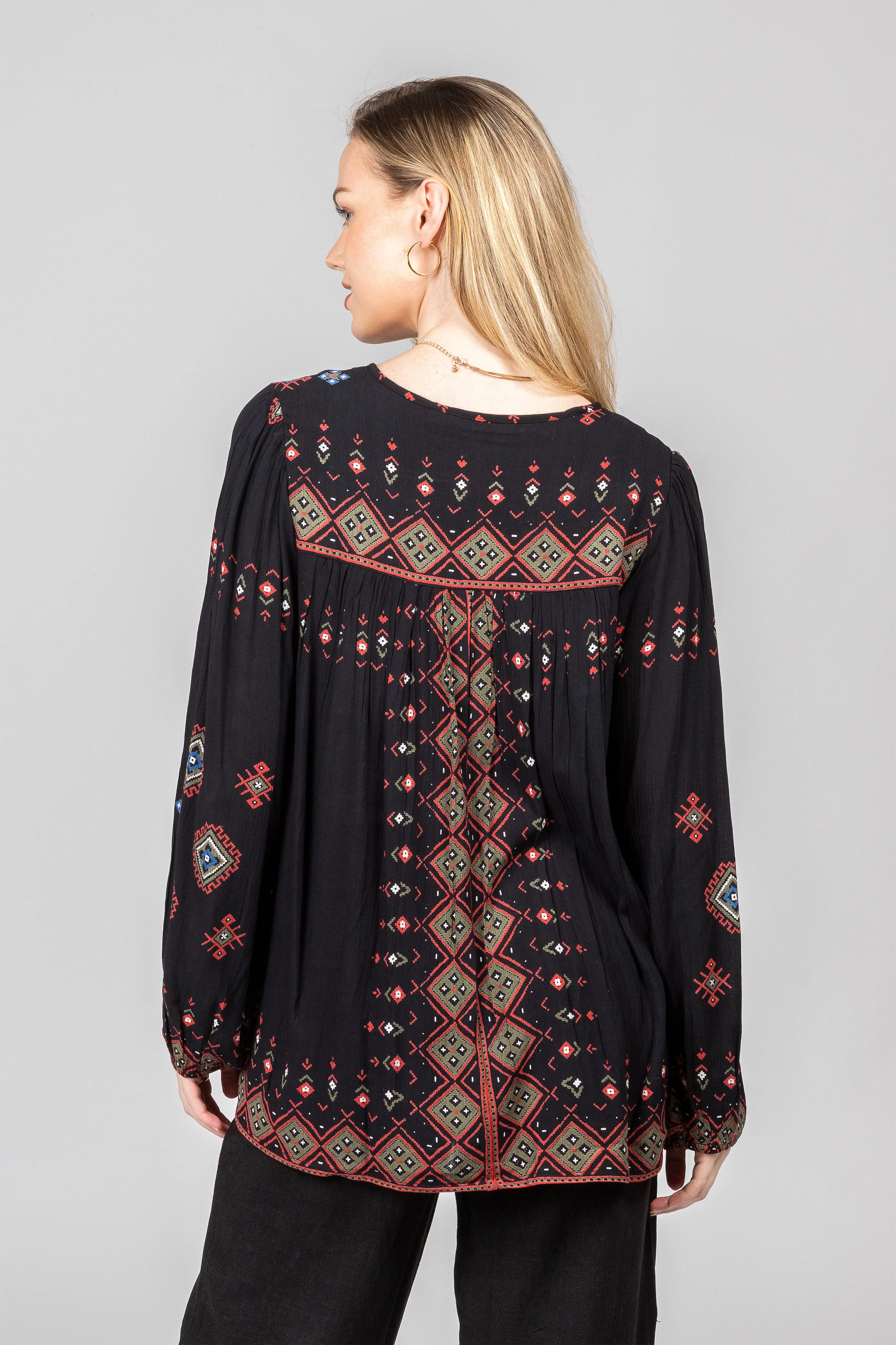 Boho long Sleeve Blouse.