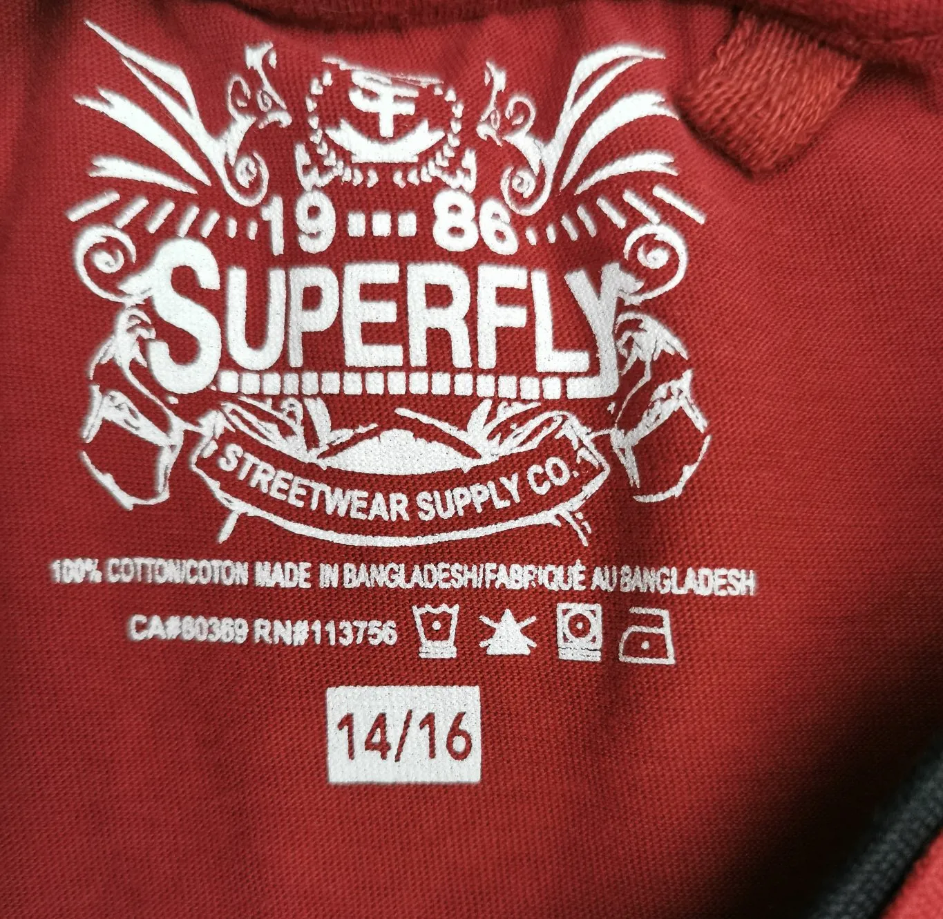 BOY SIZE 14/16 YEARS - SUPERFLY, Long-sleeve Graphic T-shirt EUC B31