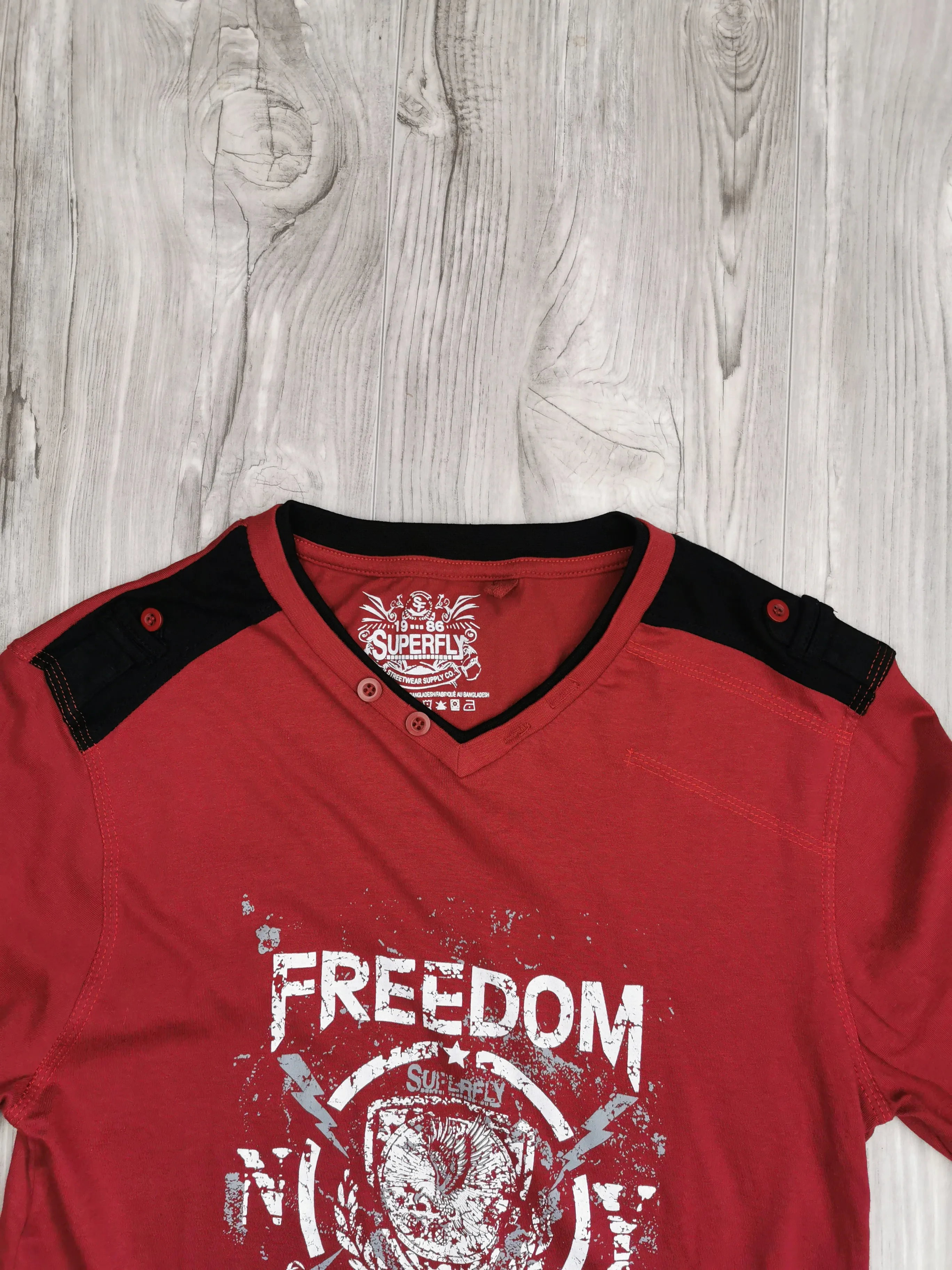 BOY SIZE 14/16 YEARS - SUPERFLY, Long-sleeve Graphic T-shirt EUC B31