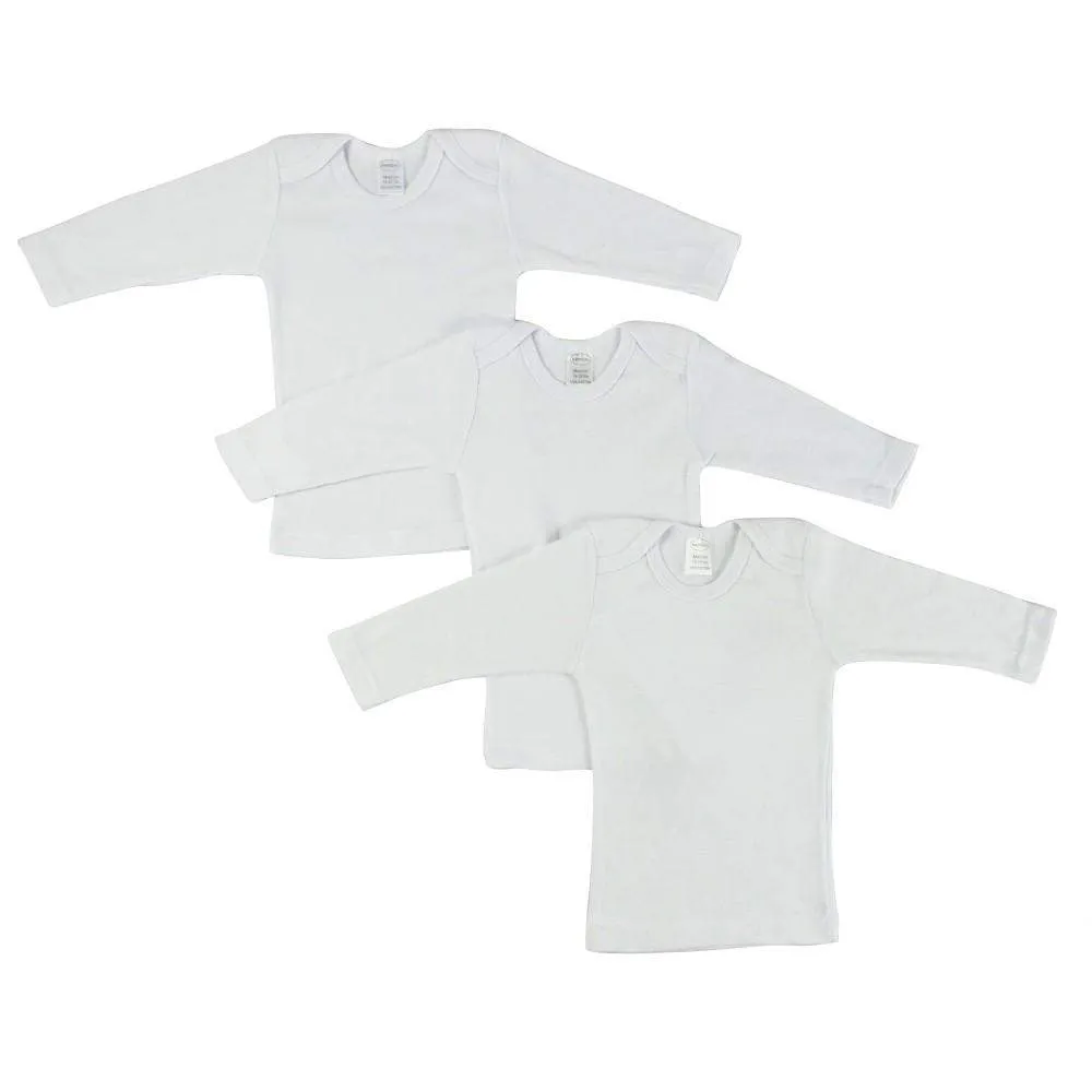 Boy's Rib Knit Long Sleeve T-Shirt 3-Pack (NB,S,M,L)