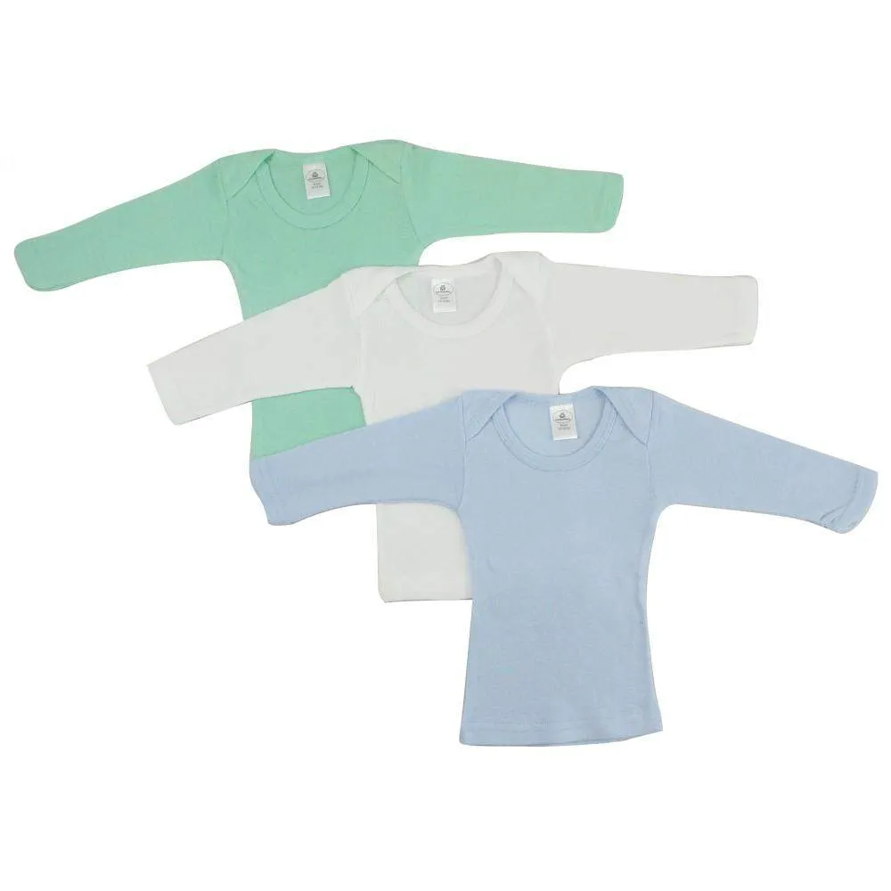 Boy's Rib Knit Long Sleeve T-Shirt 3-Pack (NB,S,M,L)