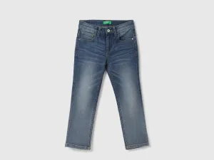 Boys Solid Straight Fit Jeans