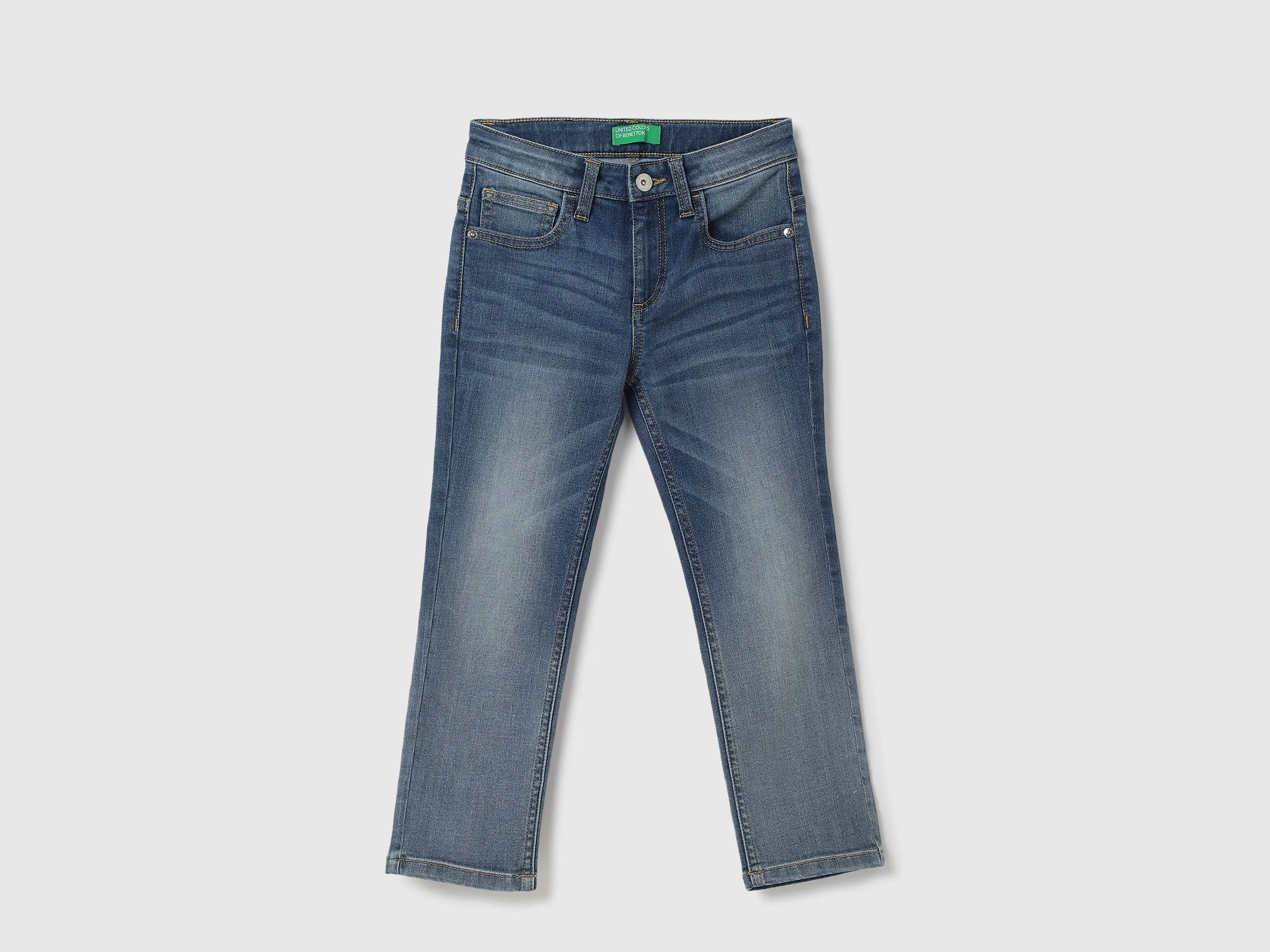 Boys Solid Straight Fit Jeans