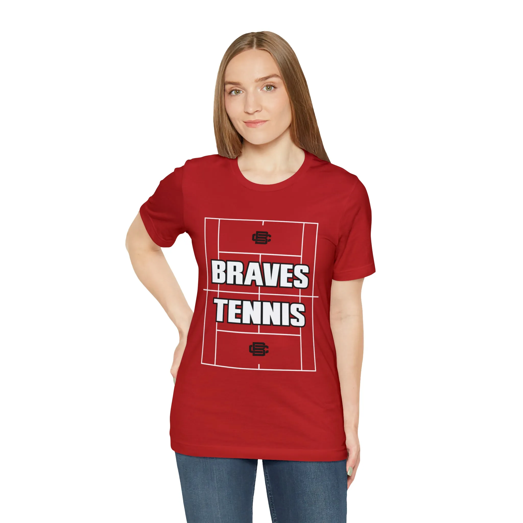 BRAVES Tennis Court Jersey Short Sleeve Tee