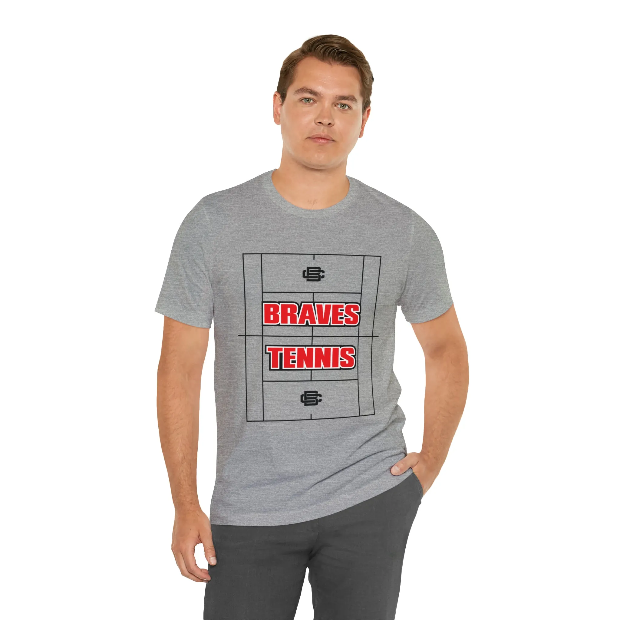 BRAVES Tennis Court Jersey Short Sleeve Tee